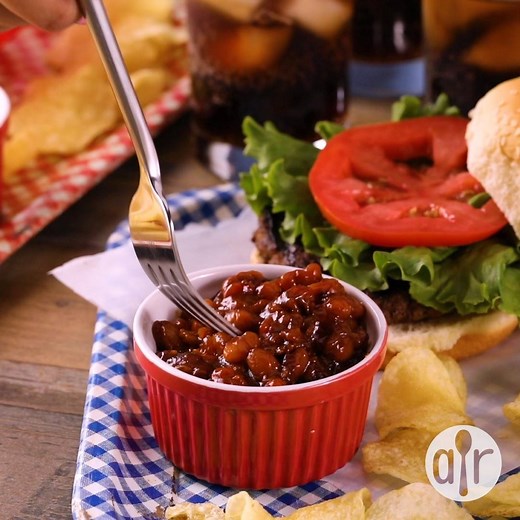 67K views · 280 reactions | "These are the best baked beans I have ever eaten!!!! My company all asked for the recipe!" Bourbon and DP Baked Beans RECIPE: https://trib.al/bRMemX4 | Allrecipes | Facebook