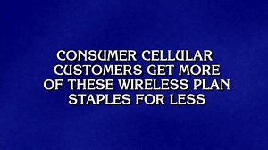 Consumer Cellular TV Spot, 'Jeopardy!: More of These Staples'