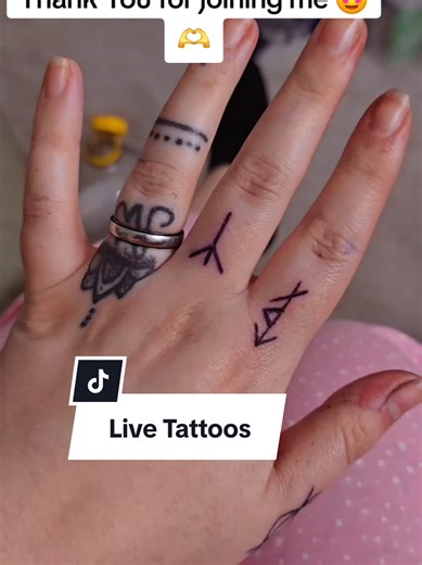Live Tattoo Session Featuring Viking Runes