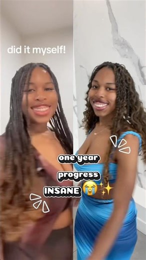 One Year Braiding Progress 😭✨