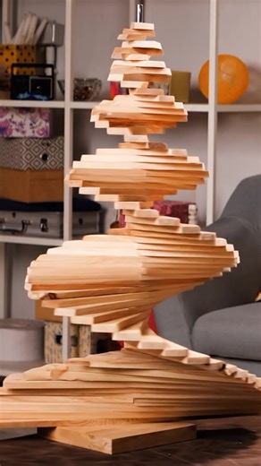 14K views · 26 reactions | Wooden spiral Christmas tree ✨ | Handy Panda | Facebook