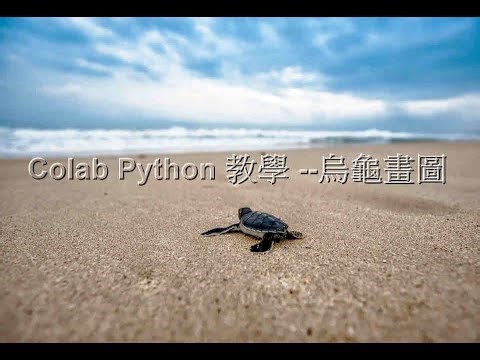 Google Colab 學習Python 也可以畫烏龜 -- 安裝 簡單使用(中文字幕)