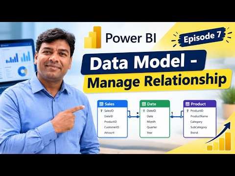 Power BI Data Modeling Tutorial | Manage Relationships in Model View | Episode 7