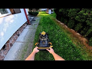 POV Lawn Mowing and Satisfying Cleanup: Transforming an Insanely Overgrown Yard (GoPro POV)