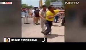 Rajasthan Cop Pins Down Man Using Knee In Fight Over Mask