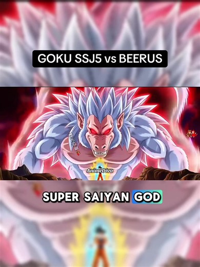 GOKU SSJ5 vs BEERUS?! Nagising ang God of Destruction Matapos Makita ang Future niya! 🔥 #DragonBall #DragonBallSuper #Goku #SSJ5 #Beerus