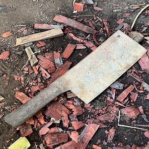 68K views · 1K reactions | The blacksmith restores an old heavy cleaver | The creative | Facebook