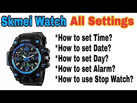 Skmei Watch all settings