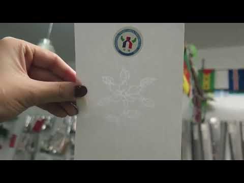 how to use white and black watermark ink printing on the paper