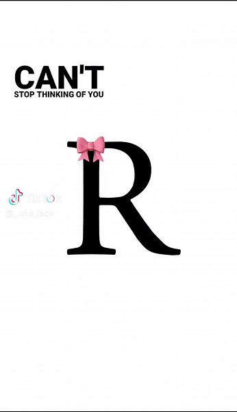 Tendencia de letras: El estilo de la letra R