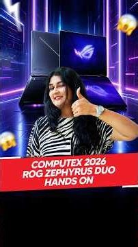 Computex 2026: Asus ROG Zephyrus Duo First Look | World’s First Dual Screen Laptop🔥💻 #computex2026