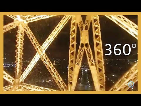 [360 video VR 4K] Eiffel Tower Lift to Top Observation deck