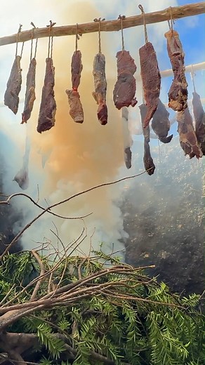 957K views · 10K reactions | Boiled a Huge Cauldron of Hearty Soup with Homemade Smoked Meat! #village #wilderness #meat | Wilderness Cooking | Facebook