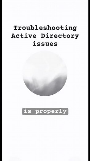 Troubleshooting Active Directory Issues #activedirectory #education #ad #issue #troubleshooting