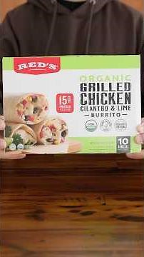 Trying Red’s Organic Grilled Chicken Cilantro & Lime Burrito from Costco #costco #foodreview #shorts