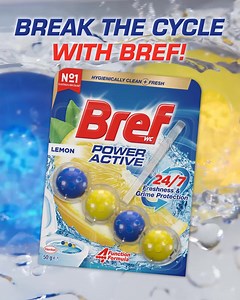 Break endless cleaning with Bref. Enjoy freshness and grime protection, 24/7! | Bref
