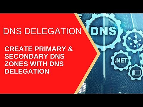 How to Create a DNS zone delegation and a primary , secondary DNS zones (Windows server 2016).