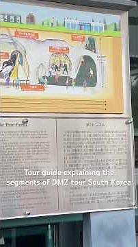 Tour guide explaining the segments of DMZ tour South Korea - April 2025