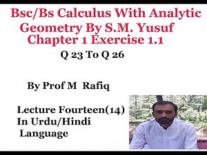 bsc calculus chapter 1 exercise 1.1 || Graph of Functions ||Calculus by S.M. Yusuf Lec14