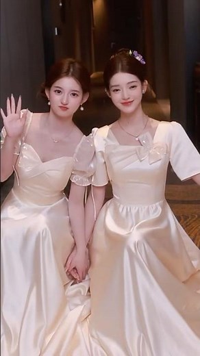 Fashion A-Line Neutral Champagne Satin Junior Bridesmaid Maxi Dress