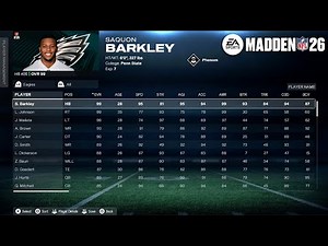 Madden NFL 26: Team Rosters & Player Ratings