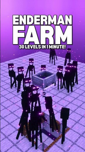 Best Enderman farm! Full Tutorial here! 👆