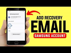How to Add Recovery Email in Samsung Account
