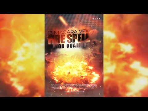 UE4 | Fire Element - Spell VFX Pack "14 Niagara Particle" High Quailty