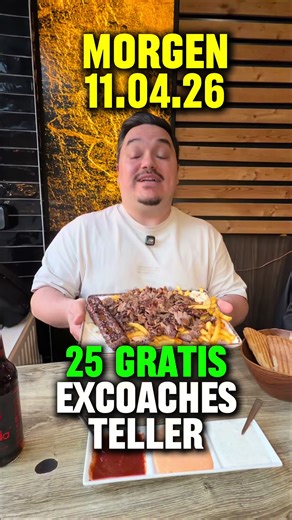 Wir präsentieren Excoaches Teller 25 x Döner 🥙 25x Excoaches Teller Gratis ! Wir sind morgen Samstag den 11.04. 12-14 Uhr vor Ort ! Bosporus Grill Herne Bahnhofstraße 87 44623 Herne #herne #adana #döner #grill #fyp