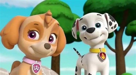 Marshall y Skye: Un Beso Inolvidable en Paw Patrol