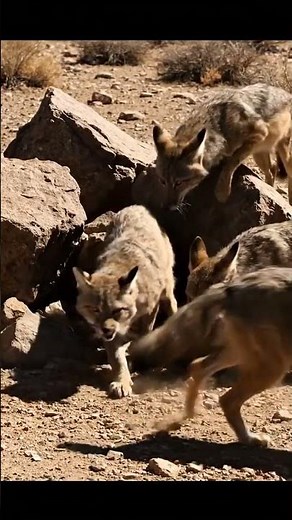 Bobcat vs. Coyote Pack: Survival Showdown - Amazing, Agile Escape