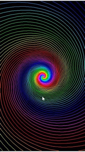 Spiral Pattern Using Python Turtle Graphics
