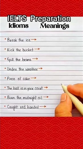 Important idioms #ieltspreparation #education