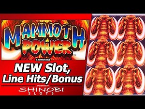 Mammoth Power Slot - First Look w/Live Play, 6 Bonuses and Nice Line Hits