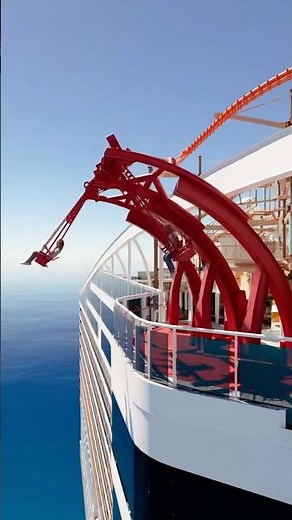 CLIFFHANGER: THE ONLY OVER-WATER SWING RIDE AT SEA, EXCLUSIVELY ON MSC WORLD AMERICA #cruise