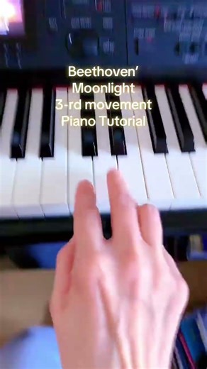 Easy Piano Tutorial-Beethoven’Sonata 3-rd Movement(music:Sogomon Egoyan#piano#shorts#music