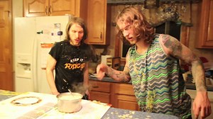 Jesse and Georgie have an epic food fight in the kitchen and lock Aunt Melissa in a room filled with crickets and mice. | Jesse Tyler Ridgway