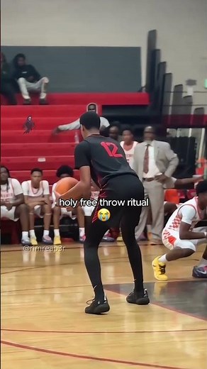 This free throw ritual 😭 #basketball
