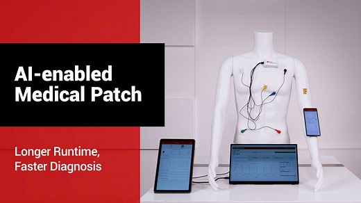 AI-enabled medical patch and vital signs monitoring demonstration | Video | TI.com