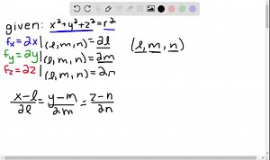 Show that every normal line to the sphere x^2 y^2 z^2=r^2 passes through the center of the sphere. | Numerade