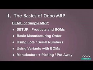 Odoo MRP v12: Manufacturing Reinvented