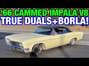 1966 Chevy Impala CAMMED 350 V8 True Dual Exhaust w/ BORLA PRO-XS!