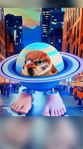 Cosmic sparrow Roams the City Streets @mindblowingshock