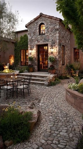 Charming Stone Cottage with a Dreamy Backyard
