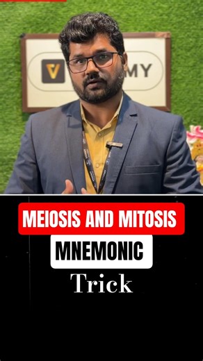 Mitosis & Meiosis Mnemonic – Complete Difference Explained #neet #mnemonic #biology