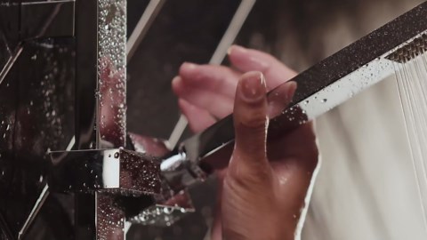 Delta Faucet Vero Single-Spray Touch-Clean Wall-Mount Slide Bar Hand Held Shower with Hose, Stainless 57530-SS