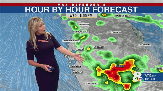 Wednesday's weather forecast for Tampa Bay - Rebecca says we can expect a few evening showers