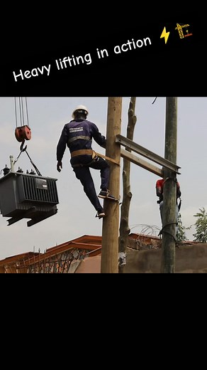 Transformer Lifted Onto Poles for Power Supply | Electrical Engineering
