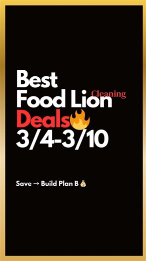 Part 5🔥Food Lion Cleaning Products on sale this week 3/4-3/10 Follow and repost so everyone can save! ♥️ #genxwoman #savemoneytips #budgetshopping #foodlion