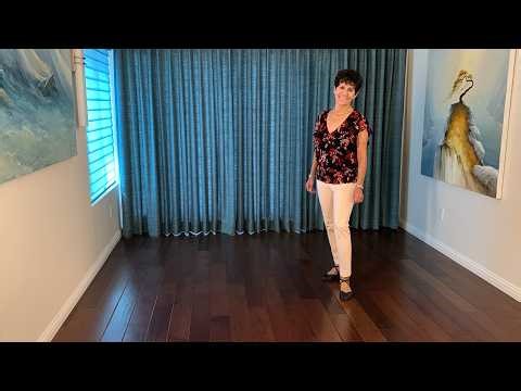 Hillbilly Wobble line dance demonstration and tutorial by Stephie